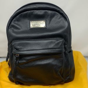 Black leather Valentino backpack